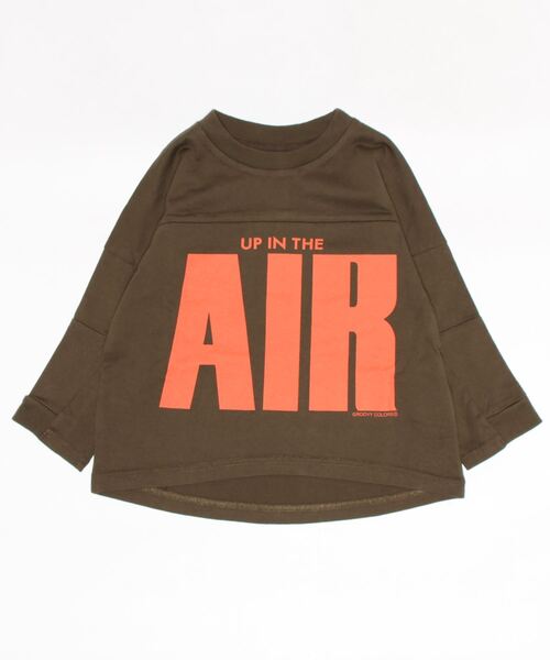 GROOVY COLORS(グルービーカラーズ)の「天竺 AIR LOOSE FIT FOOTBALL Tシャツ(Tシャツ/カットソー・キッズ・アイボリー/ブラック/カーキ・120/100/110)」の5枚目の写真