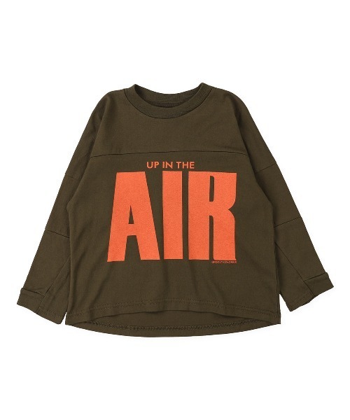 GROOVY COLORS(グルービーカラーズ)の「天竺 AIR LOOSE FIT FOOTBALL Tシャツ(Tシャツ/カットソー・キッズ・アイボリー/ブラック/カーキ・120/100/110)」の16枚目の写真