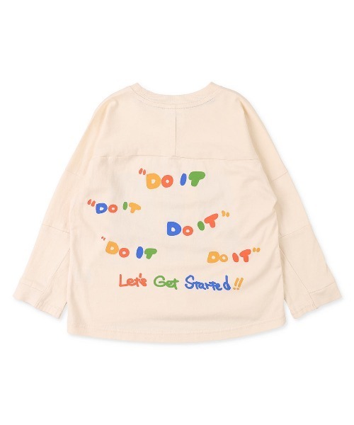 GROOVY COLORS(グルービーカラーズ)の「天竺 AIR LOOSE FIT FOOTBALL Tシャツ(Tシャツ/カットソー・キッズ・アイボリー/ブラック/カーキ・120/100/110)」の8枚目の写真