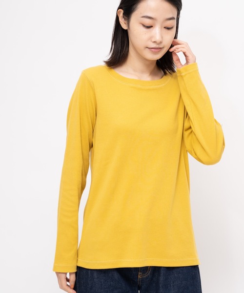 salle de bal(サルデバル)の「【 nappalm / ナップパーム 】 スパン フライス クルー ロンT 406960335 NPP(Tシャツ/カットソー・レディース・ブラック/オフホワイト/オレンジ/ブルー/グリーン/マスタード・FREE)」の5枚目の写真