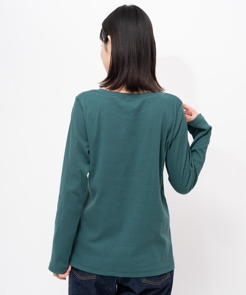 salle de bal(サルデバル)の「【 nappalm / ナップパーム 】 スパン フライス クルー ロンT 406960335 NPP(Tシャツ/カットソー・レディース・ブラック/オフホワイト/オレンジ/ブルー/グリーン/マスタード・FREE)」の21枚目の写真