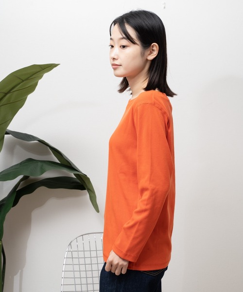 salle de bal(サルデバル)の「【 nappalm / ナップパーム 】 スパン フライス クルー ロンT 406960335 NPP(Tシャツ/カットソー・レディース・ブラック/オフホワイト/オレンジ/ブルー/グリーン/マスタード・FREE)」の15枚目の写真