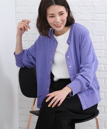 SHOO・LA・RUE | 裏毛ドット釦カーディガン(カーディガン/ボレロ)