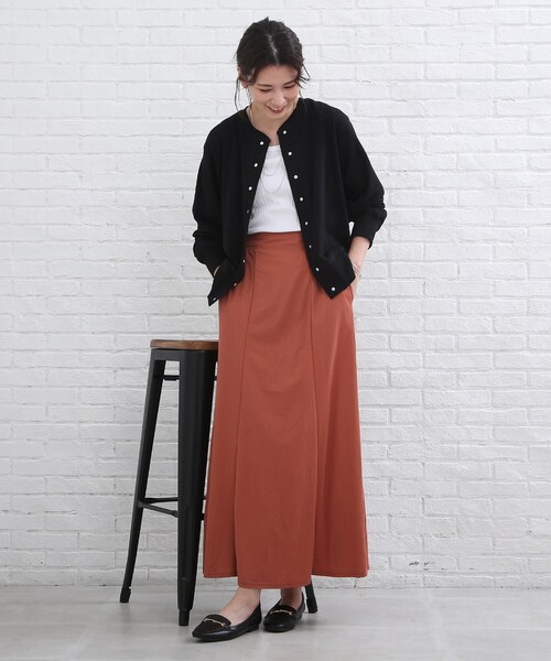 SHOO・LA・RUE(シューラルー)の「◆裏毛ドット釦カーディガン(カーディガン/ボレロ・レディース・ライトグレー/ブラック/グリーン/キャメル/ピンク系その他/パープル系・02/03/04)」の14枚目の写真