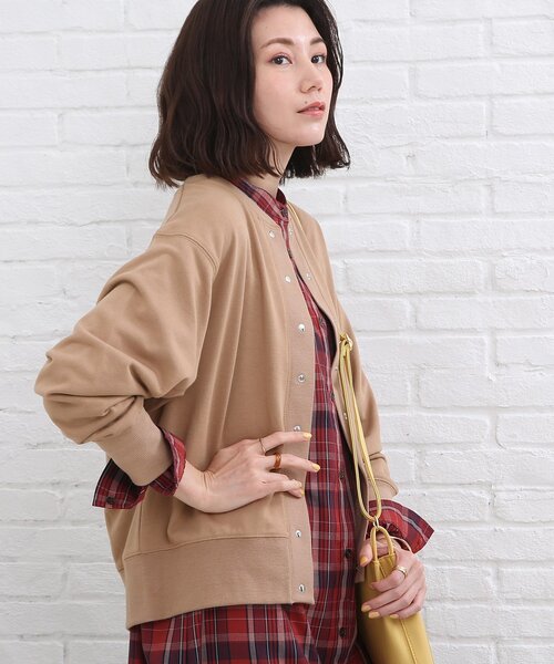 SHOO・LA・RUE(シューラルー)の「◆裏毛ドット釦カーディガン(カーディガン/ボレロ・レディース・ライトグレー/ブラック/グリーン/キャメル/ピンク系その他/パープル系・02/03/04)」の20枚目の写真