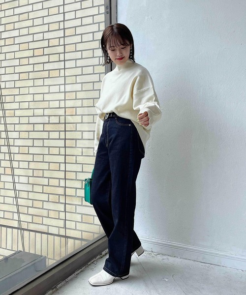 PAGEBOY（ページボーイ）の「ストレッチスクエアブーツ（ブーツ・レディース・ブラック/オフホワイト・M/L）」の15枚目の写真