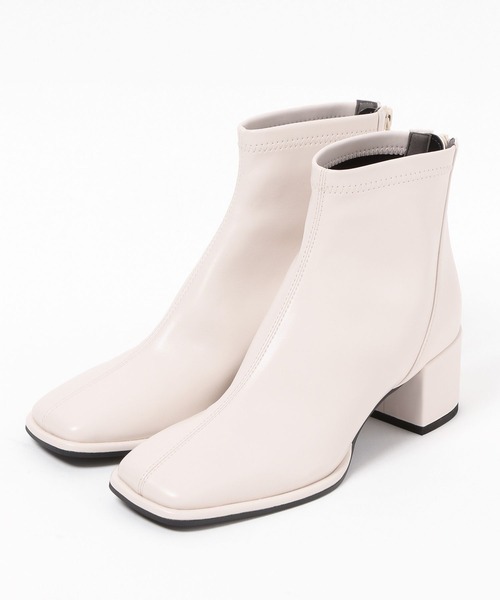 PAGEBOY（ページボーイ）の「ストレッチスクエアブーツ（ブーツ・レディース・ブラック/オフホワイト・M/L）」の9枚目の写真