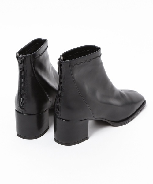 PAGEBOY（ページボーイ）の「ストレッチスクエアブーツ（ブーツ・レディース・ブラック/オフホワイト・M/L）」の3枚目の写真