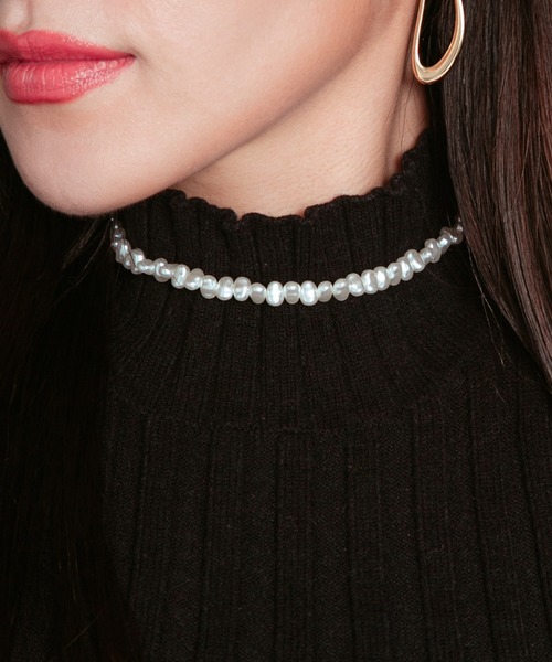 COLOR TOKYO ACCESSORIES（カラートウキョウアクセサリー）の「ハートマンテル淡水パールネックレス（ネックレス・レディース・シルバー/ゴールド・FREE）」の17枚目の写真