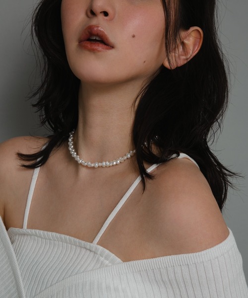 COLOR TOKYO ACCESSORIES（カラートウキョウアクセサリー）の「ハートマンテル淡水パールネックレス（ネックレス・レディース・シルバー/ゴールド・FREE）」の11枚目の写真