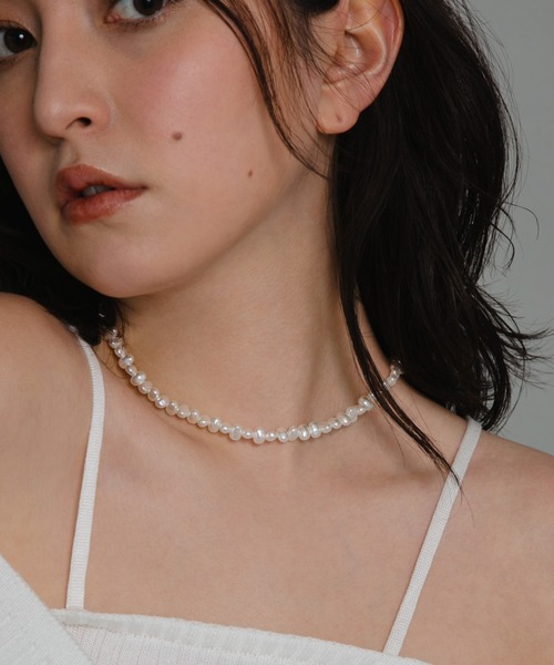 COLOR TOKYO ACCESSORIES（カラートウキョウアクセサリー）の「ハートマンテル淡水パールネックレス（ネックレス・レディース・シルバー/ゴールド・FREE）」の10枚目の写真