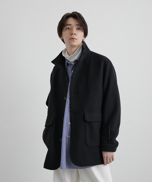 JUNRED（ジュンレッド）の「ウーリーニットスタンドブルゾン（ブルゾン・メンズ・ブラック/グレー/ブルー系その他4・LL/S/M/L）」の5枚目の写真