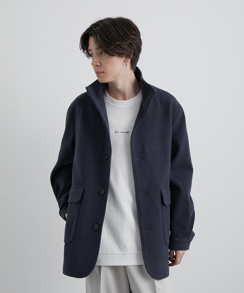 JUNRED（ジュンレッド）の「ウーリーニットスタンドブルゾン（ブルゾン・メンズ・ブラック/グレー/ブルー系その他4・LL/S/M/L）」の13枚目の写真