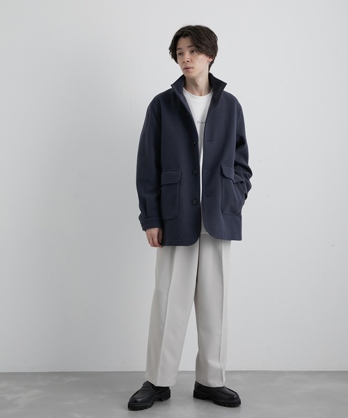 JUNRED（ジュンレッド）の「ウーリーニットスタンドブルゾン（ブルゾン・メンズ・ブラック/グレー/ブルー系その他4・LL/S/M/L）」の21枚目の写真