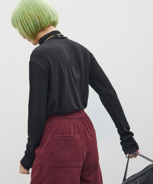 PBLIM（ページボーイリム）の「PAGEBOYLIM/カットソーカラータートル（Tシャツ/カットソー・レディース・ブラック/オレンジ/ブルー・FREE）」の8枚目の写真