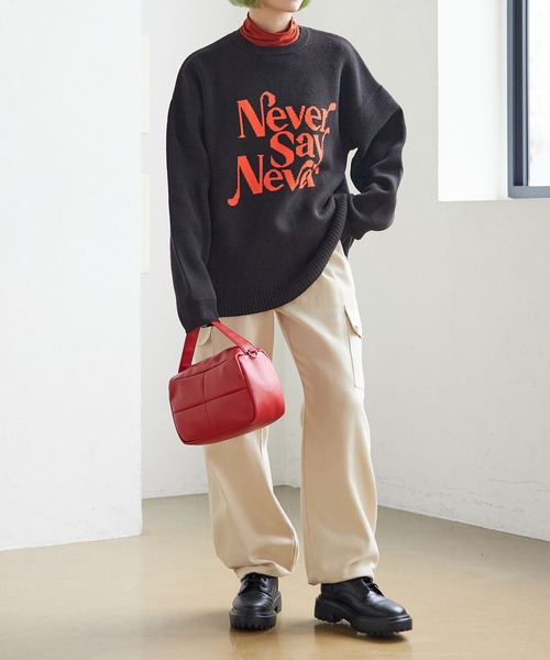 PBLIM（ページボーイリム）の「PAGEBOYLIM/カットソーカラータートル（Tシャツ/カットソー・レディース・ブラック/オレンジ/ブルー・FREE）」の10枚目の写真