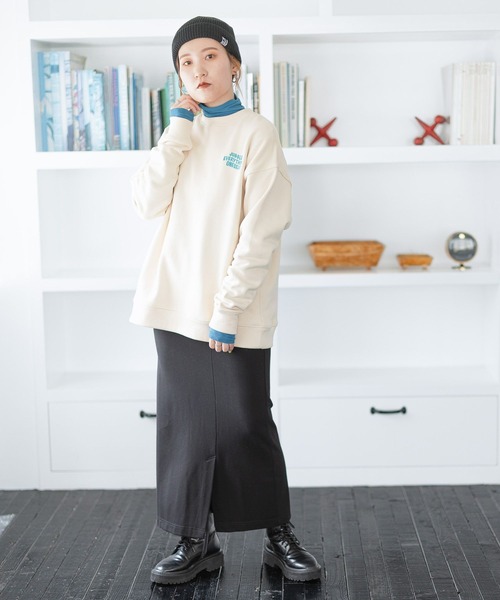 PBLIM（ページボーイリム）の「PAGEBOYLIM/カットソーカラータートル（Tシャツ/カットソー・レディース・ブラック/オレンジ/ブルー・FREE）」の11枚目の写真