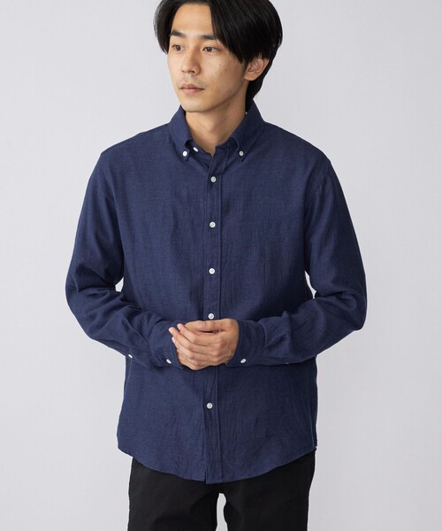 SHIPS(シップス)の「*SHIPS: ワンポイント ロゴ エンブロイダリー 微起毛 ボタンダウン シャツ(シャツ/ブラウス・メンズ・ライトグレー/ベージュ/ネイビー/ロイヤルブルー・SMALL/MEDIUM/LARGE/X-LARGE)」の15枚目の写真
