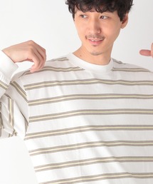 GLOBAL WORK | ヘビロッTEE/長袖ボーダー/281487(Tシャツ/カットソー)
