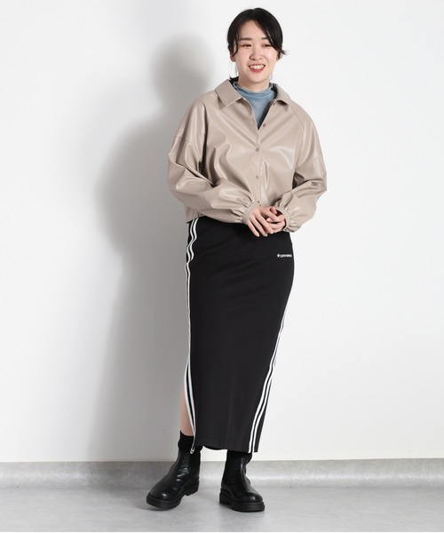 cepo（セポ）の「シアーカラーハイネックインナー（Tシャツ/カットソー・レディース・ブラック/オフホワイト/サックスブルー/オレンジ・M）」の16枚目の写真