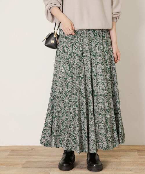 URBAN RESEARCHカットジャガードボタニカルプリントスカート　値下げ URBAN RESEARCH Sonny Label（アーバンリサーチサニーレーベル