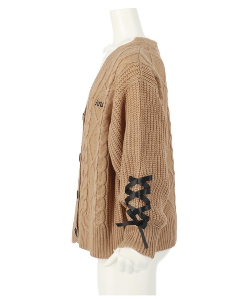 ANAP kids（アナップキッズ）の「ニットカーディガン＋メロートップスカーディガン（カーディガン/ボレロ・キッズ・モカ/ラベンダー/ブラック・110cm/120cm/130cm）」の14枚目の写真