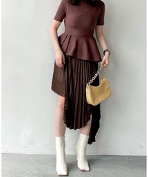 eimy istoire - 美品 eimy istoire border knit set up eimy istoire（エイミーイストワール）の「border knit set up