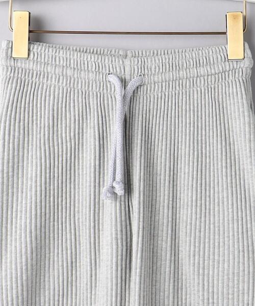BASERANGE（ベースレンジ）の「＜BASERANGE＞リブ パンツ（その他パンツ・レディース・グレー/オフホワイト・XS）」の9枚目の写真
