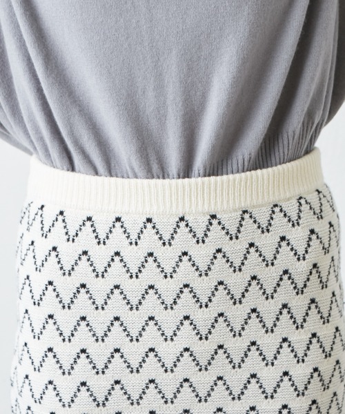 PUAL CE CIN(ピュアルセシン)の「【セットアップ対応】ニットジャガードスカート(スカート・レディース・アイボリー/その他1/その他2・FREE)」の9枚目の写真