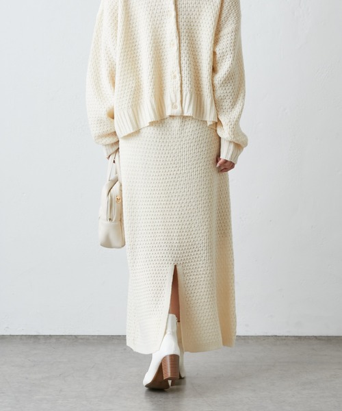 PUAL CE CIN(ピュアルセシン)の「【セットアップ対応】ニットジャガードスカート(スカート・レディース・アイボリー/その他1/その他2・FREE)」の12枚目の写真