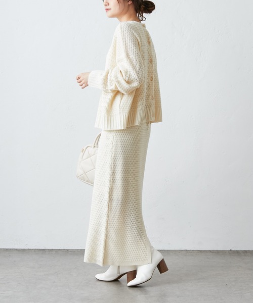 PUAL CE CIN(ピュアルセシン)の「【セットアップ対応】ニットジャガードスカート(スカート・レディース・アイボリー/その他1/その他2・FREE)」の14枚目の写真