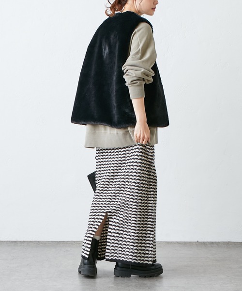 PUAL CE CIN(ピュアルセシン)の「【セットアップ対応】ニットジャガードスカート(スカート・レディース・アイボリー/その他1/その他2・FREE)」の22枚目の写真