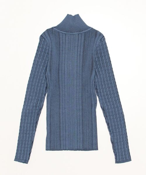 Guess（ゲス）の「Charline High Neck Sweater（ニット/セーター・レディース・ブルー・X-SMALL/MEDIUM/SMALL/LARGE）」の6枚目の写真