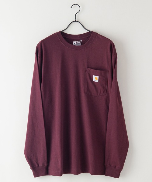 コメ欄セール！希少一点物 USA製カーハート ビックシルエット 極太 40×30 セール】【CARHARTT/カーハート】 Workwear Pocket LS T-Shirt ワン