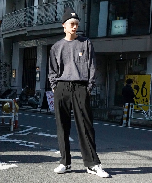 Carhartt(カーハート)の「【CARHARTT/カーハート】 Workwear Pocket LS T-Shirt ワンポイント ポケットロンT ビッグシルエット ロングスリーブTシャツ K126(Tシャツ/カットソー・メンズ・ダークグリーン/チャコールグレー/ブラック/杢グレー/ブルー系その他/ワイン・SMALL/MEDIUM/LARGE/X-LARGE)」の8枚目の写真