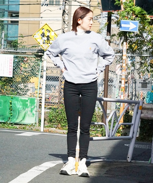 Carhartt(カーハート)の「【CARHARTT/カーハート】 Workwear Pocket LS T-Shirt ワンポイント ポケットロンT ビッグシルエット ロングスリーブTシャツ K126(Tシャツ/カットソー・メンズ・ダークグリーン/チャコールグレー/ブラック/杢グレー/ブルー系その他/ワイン・SMALL/MEDIUM/LARGE/X-LARGE)」の12枚目の写真