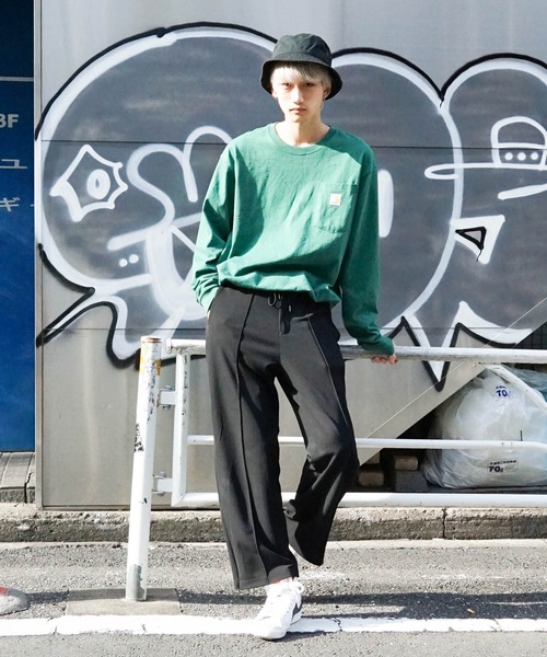 Carhartt(カーハート)の「【CARHARTT/カーハート】 Workwear Pocket LS T-Shirt ワンポイント ポケットロンT ビッグシルエット ロングスリーブTシャツ K126(Tシャツ/カットソー・メンズ・ダークグリーン/チャコールグレー/ブラック/杢グレー/ブルー系その他/ワイン・SMALL/MEDIUM/LARGE/X-LARGE)」の17枚目の写真