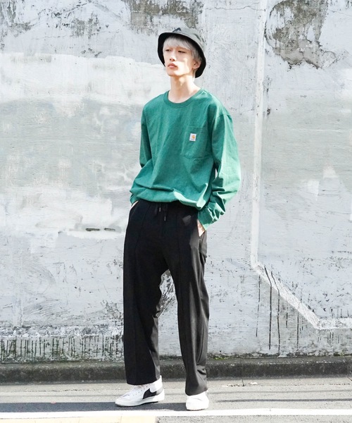 Carhartt(カーハート)の「【CARHARTT/カーハート】 Workwear Pocket LS T-Shirt ワンポイント ポケットロンT ビッグシルエット ロングスリーブTシャツ K126(Tシャツ/カットソー・メンズ・ダークグリーン/チャコールグレー/ブラック/杢グレー/ブルー系その他/ワイン・SMALL/MEDIUM/LARGE/X-LARGE)」の16枚目の写真