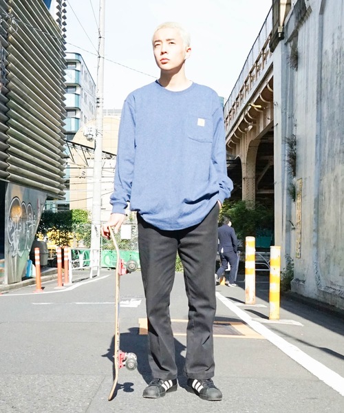 Carhartt(カーハート)の「【CARHARTT/カーハート】 Workwear Pocket LS T-Shirt ワンポイント ポケットロンT ビッグシルエット ロングスリーブTシャツ K126(Tシャツ/カットソー・メンズ・ダークグリーン/チャコールグレー/ブラック/杢グレー/ブルー系その他/ワイン・SMALL/MEDIUM/LARGE/X-LARGE)」の19枚目の写真