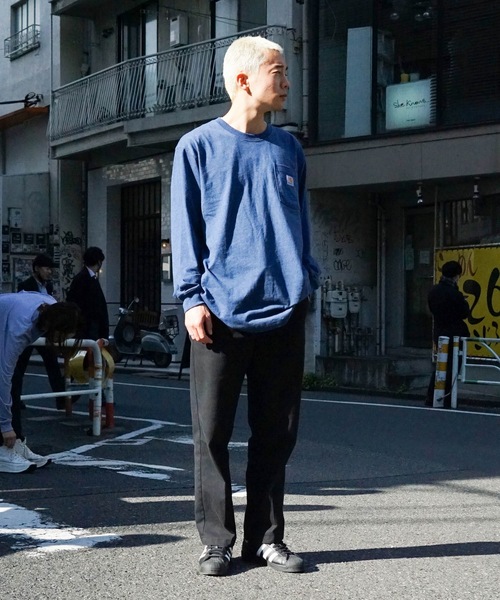 Carhartt(カーハート)の「【CARHARTT/カーハート】 Workwear Pocket LS T-Shirt ワンポイント ポケットロンT ビッグシルエット ロングスリーブTシャツ K126(Tシャツ/カットソー・メンズ・ダークグリーン/チャコールグレー/ブラック/杢グレー/ブルー系その他/ワイン・SMALL/MEDIUM/LARGE/X-LARGE)」の20枚目の写真