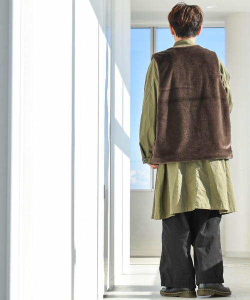 Anytime Songs（エニータイムソングス）の「ボアベスト（ベスト・メンズ・ブラウン/ブラック・X-LARGE/MEDIUM/LARGE）」の18枚目の写真