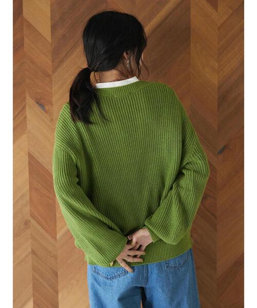 CRAFT STANDARD BOUTIQUE(クラフトスタンダードブティック)の「ケーブルスキッパープルオーバー(ニット/セーター・レディース・グレー/ベージュ/グリーン・FREE)」の10枚目の写真