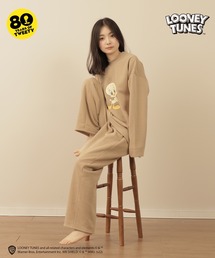 TWEETY（トゥウィーティー）の「【TWEETY】トゥイーティー 裏起毛スウェットルームウェアセット（ルームウェア/パジャマ）」