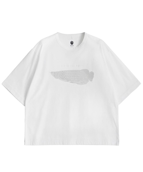 SHAREEF(シャリーフ)の「"AROWANA" S/S BIG-T(Tシャツ/カットソー・メンズ・ホワイト/ブラック/パープル・1/2/3)」の2枚目の写真