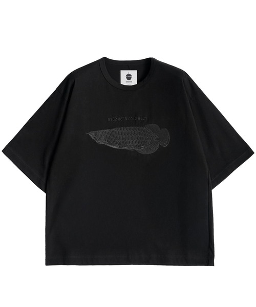 SHAREEF(シャリーフ)の「"AROWANA" S/S BIG-T(Tシャツ/カットソー・メンズ・ホワイト/ブラック/パープル・1/2/3)」の1枚目の写真