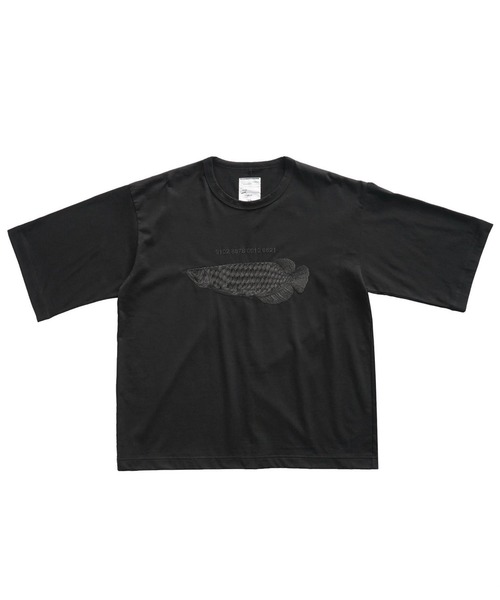 SHAREEF(シャリーフ)の「"AROWANA" S/S BIG-T(Tシャツ/カットソー・メンズ・ホワイト/ブラック/パープル・1/2/3)」の7枚目の写真