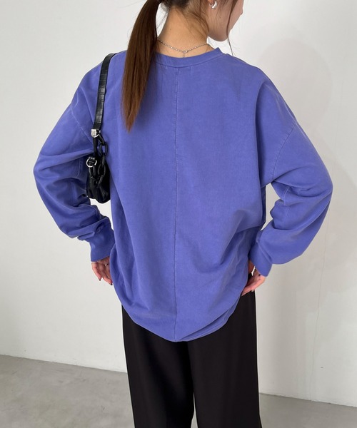 EPIMI E'PIMMY(エピミエピミー)の「ピグメントオーバースウェット(スウェット・レディース・オートミール/パープル/オレンジ/ブラック・MEDIUM)」の18枚目の写真