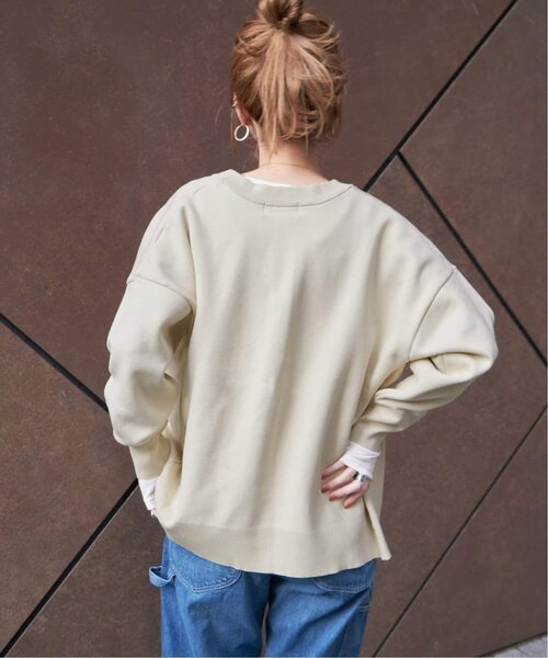 B.C STOCK（ベーセーストック）の「≪追加≫ダンボールクルーカーディガン（カーディガン/ボレロ・レディース・グリーン/アイボリー/ブラック/ブルー・FREE）」の22枚目の写真