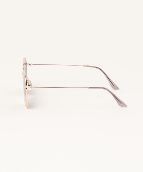 VIBGYOR（ヴィブジョー）の「【urge select】メタル ビッグフレーム サングラス/伊達メガネ【ボストン/UVカット】（メガネ・レディース・シルバー/ゴールド系/ゴールド・FREE）」の6枚目の写真