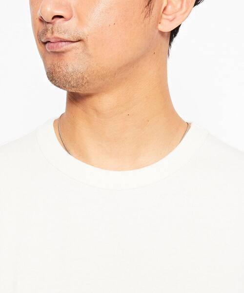 green label relaxing（グリーンレーベルリラクシング）の「ヘビーウェイト クルーネック ロングスリーブ カットソー（Tシャツ/カットソー・メンズ・ベージュ/ホワイト/ライム/ブラック・M/L/S/XL/XXL）」の22枚目の写真